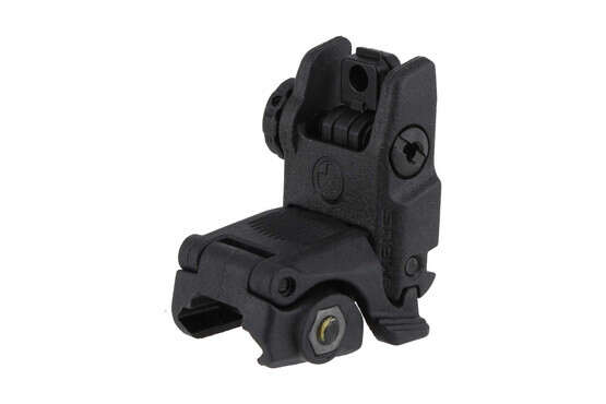 MBUS Rear Sight in Black from Magpul features lightweight polymer construction